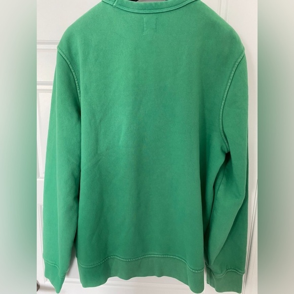 GAP Green Sweatshirt Full Length Crewneck with Logo Text in Large - Picture 2 of 5